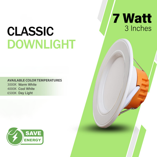NJS 7-Watt Classic Downlight - Energy Saving LED