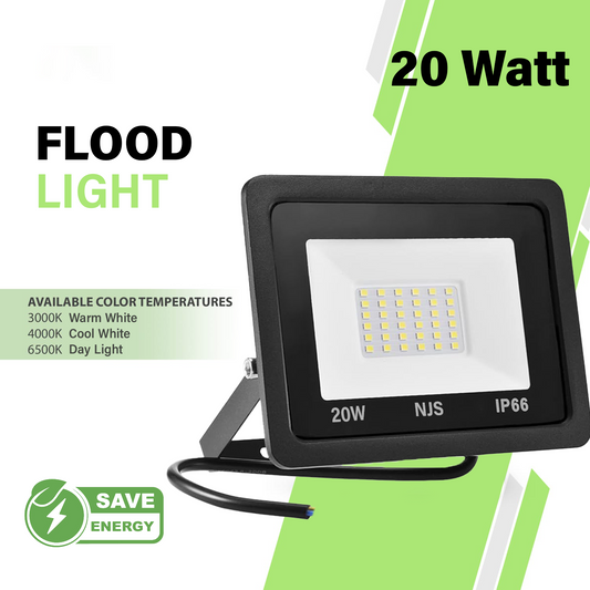 20W High Brightness LED Flood Light 20 Watt IP66 – Waterproof Outdoor Lighting