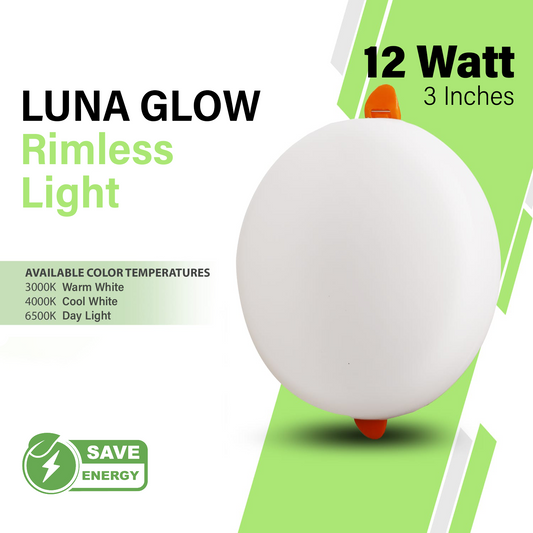 NJS Luna Glow 12-Watt LED Light - Modern Energy Saver