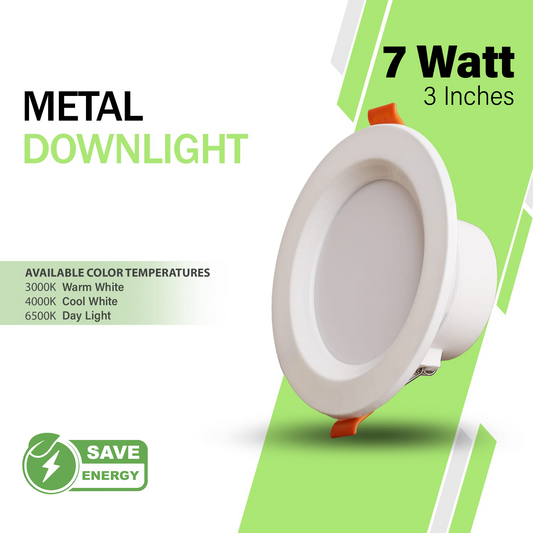 NJS 7-Watt Metal Downlight - Premium Durable LED