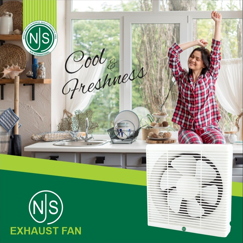 NJS 12" Plastic Exhaust Fan – High-Performance Ventilation