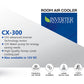 Climax CX-300 12V DC Inverter Room Air Cooler – Honeycomb Pad – Energy Saving
