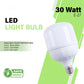 NJS 30-Watt LED Light Bulb - E27 Screw Cap - Energy Saving
