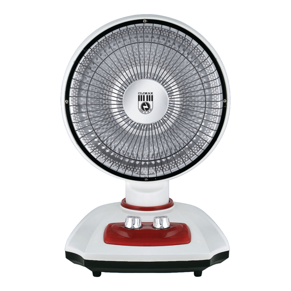 Climax CX-H03 electric heater with 14-inch dish, 450/900W element, carbon fibre tube, and high-temperature resistant plastic.
