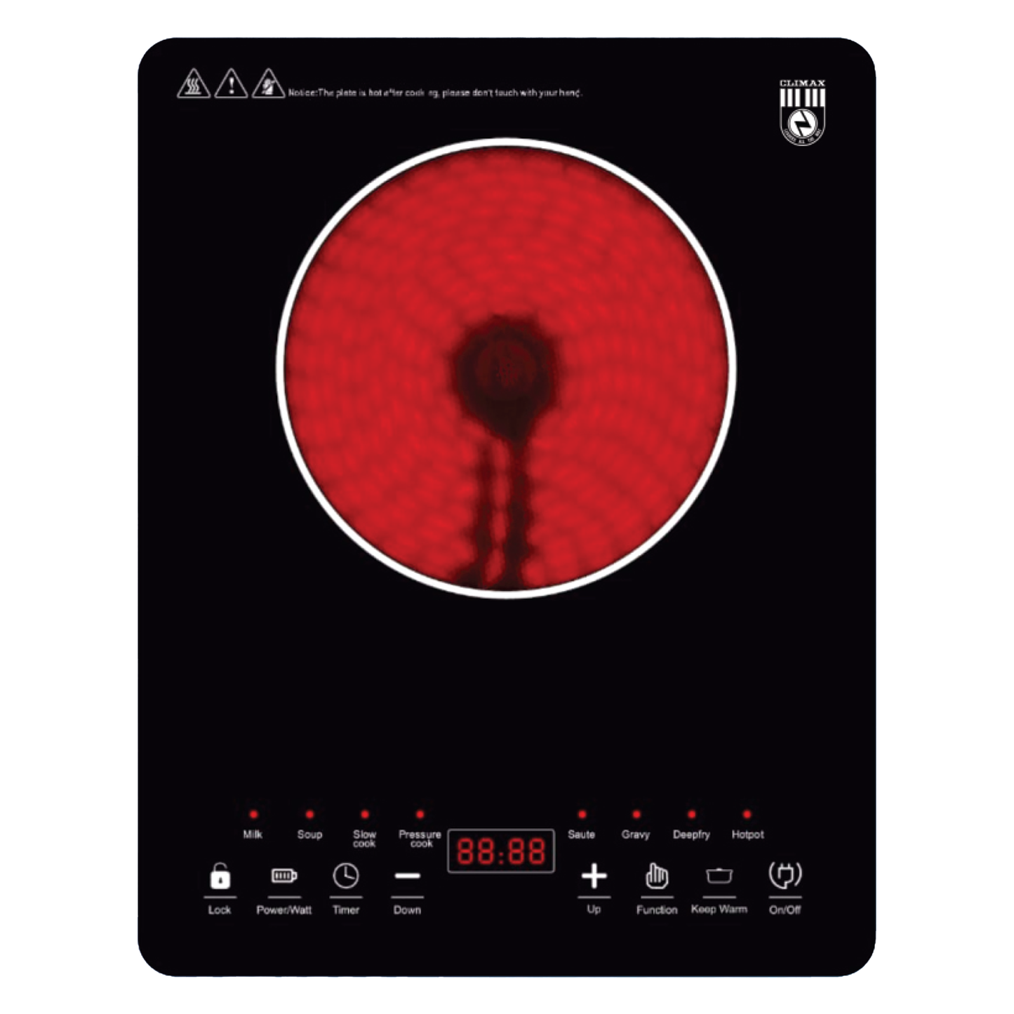 Climax CX-HP02 Infrared Cooker – 2000W Multi-Intelligent Electric Stove | Smart Ceramic Cooking Plate