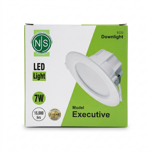 NJS Executive 7W LED Downlight – Round Recessed Ceiling Light