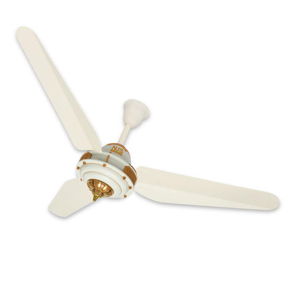 NJS Grace AC/DC Ceiling Fan - 55 Watt Power Efficient - Light Wood Color