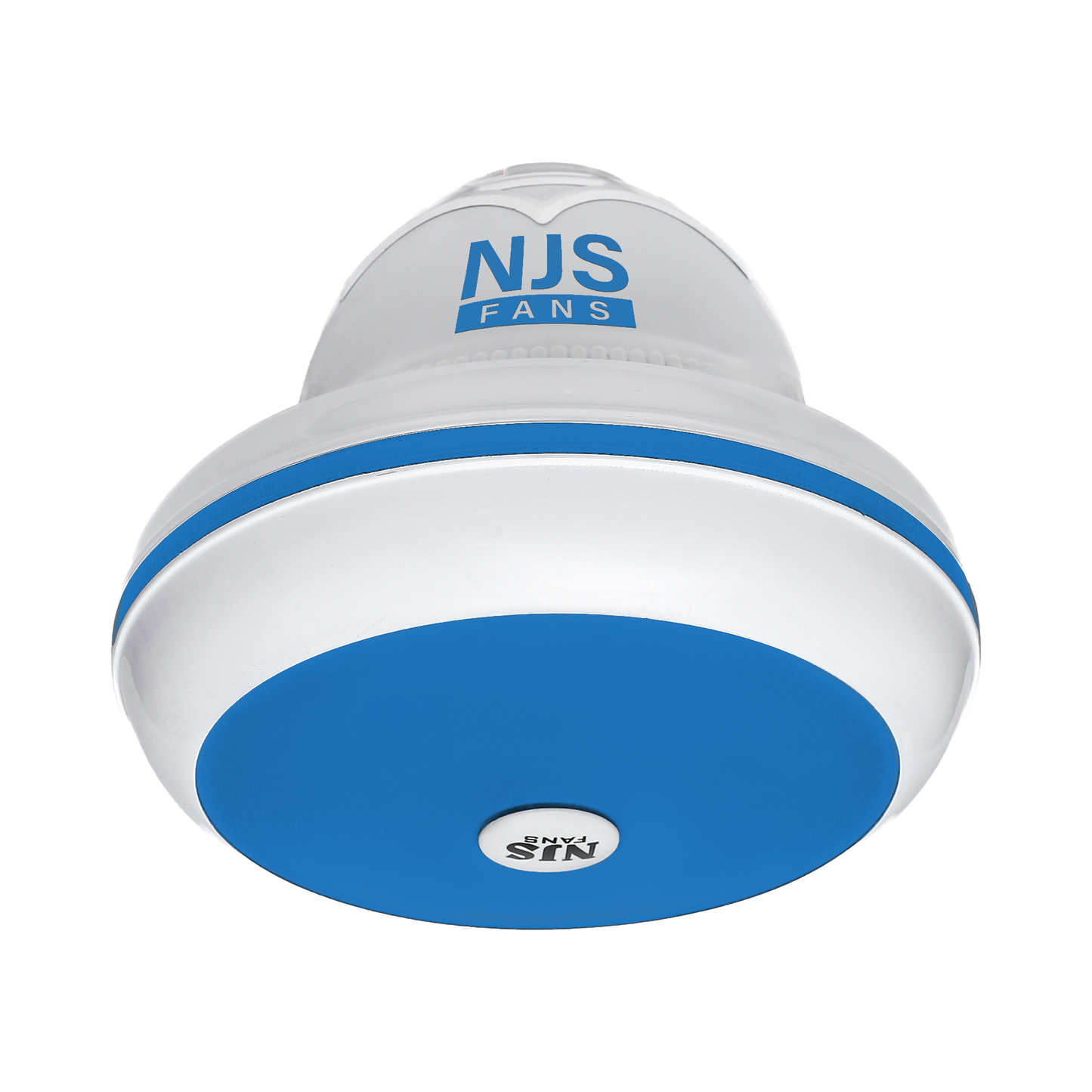 NJS Prime AC/DC Ceiling Fan - 55 Watt Eco-Friendly - White & Blue Color