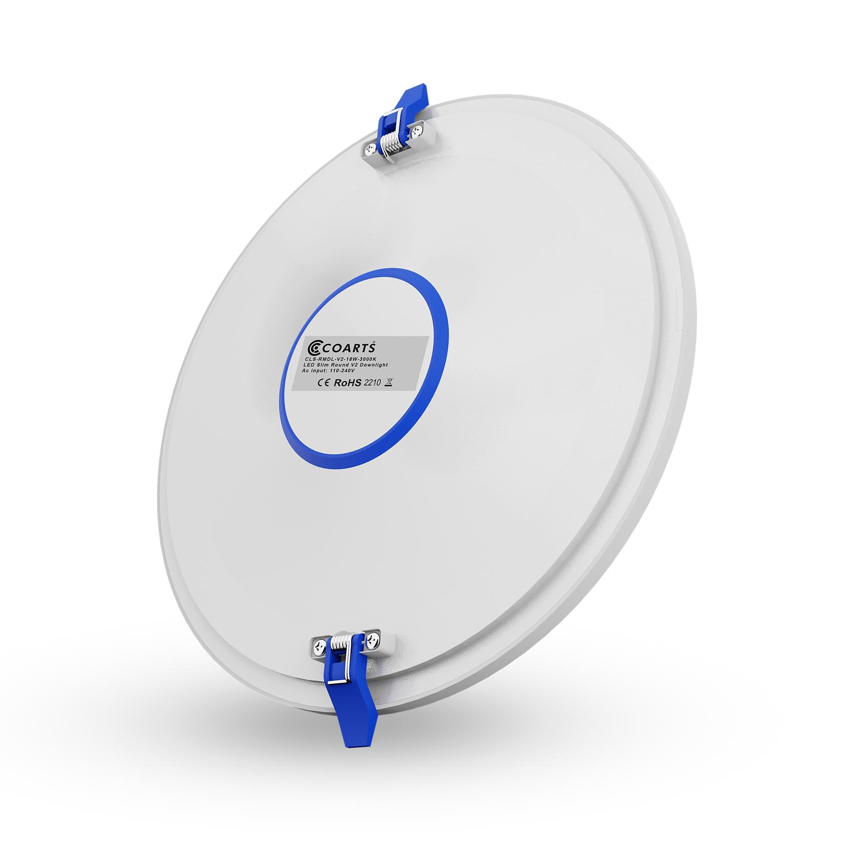 Coarts Slim V2 (8W, 12W, 18W) recessed downlight with slim back profile for residential, commercial and large room lighting in Pakistan