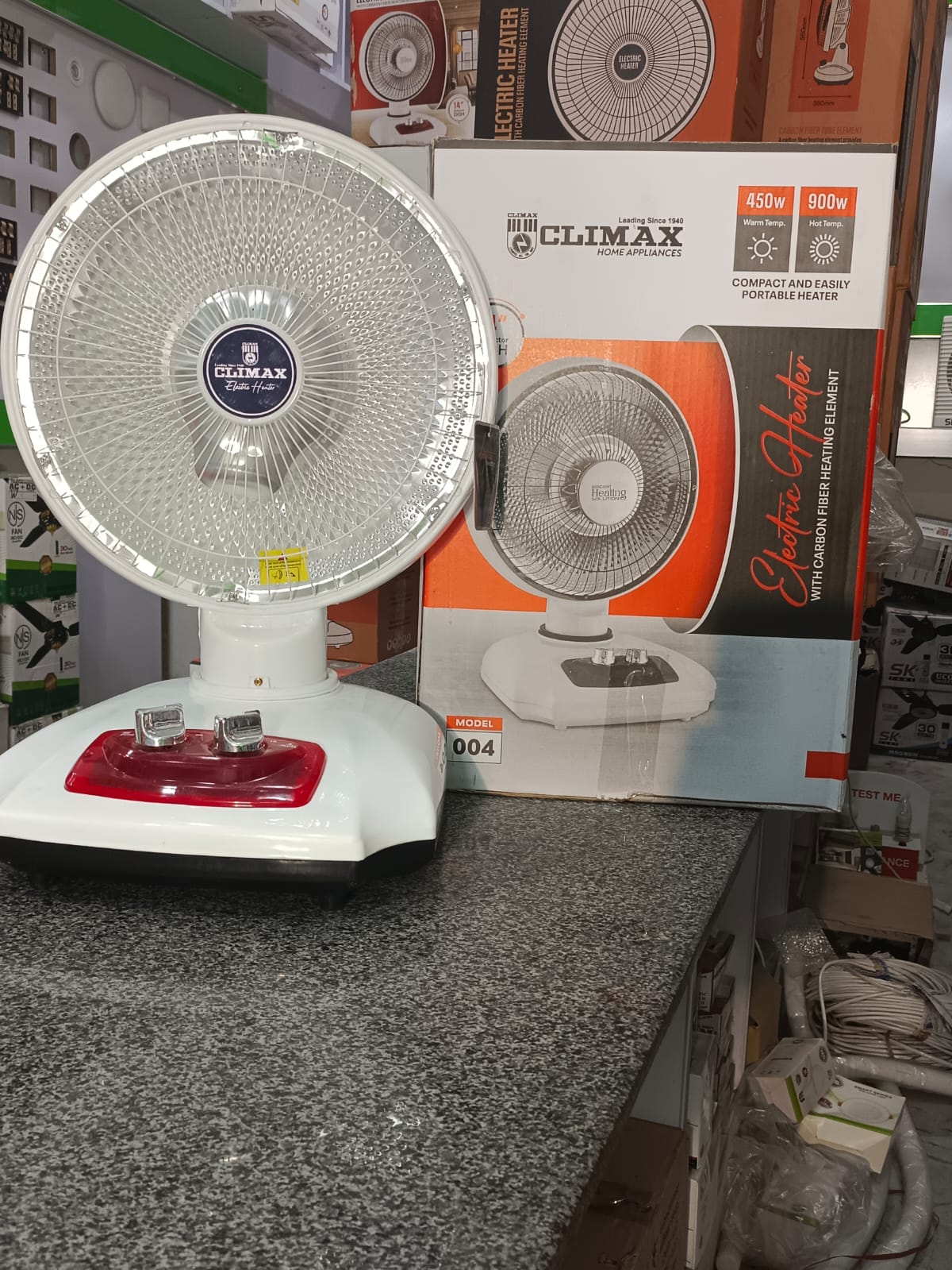 Climax CX-H03 Electric Sun Heater – 14" Dish, 450/900W | Halogen & Dish Heater