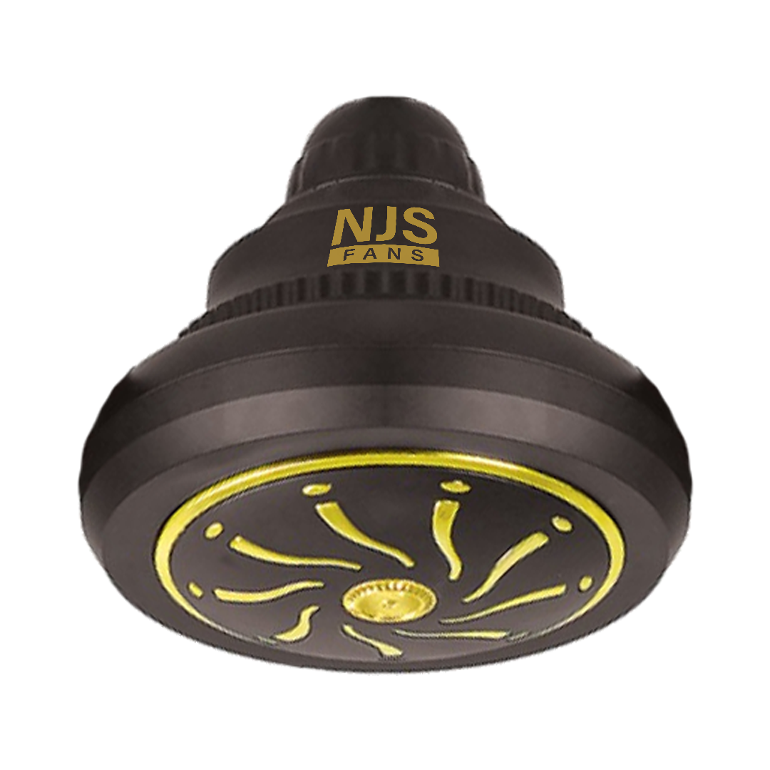 NJS Icon Ceiling Fan – Black | Modern AC/DC Fan for Pakistani Homes