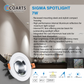 Coarts Sigma 7W COB LED recessed spot light with premium architectural finish for modern residential and commercial accent lighting in Pakistan